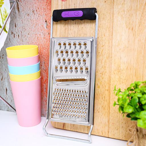 display image 2 for product Delcasa Multi-Purpose Flat Grater - Portable Ergonomic Handle Stainless Steel Multi-Function