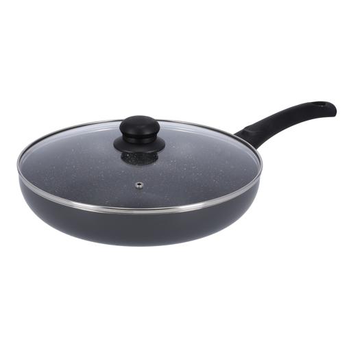 Delcasa 26 Cm Non Stick Aluminium Deep Fry Pan With Lid 26X5 Cm hero image