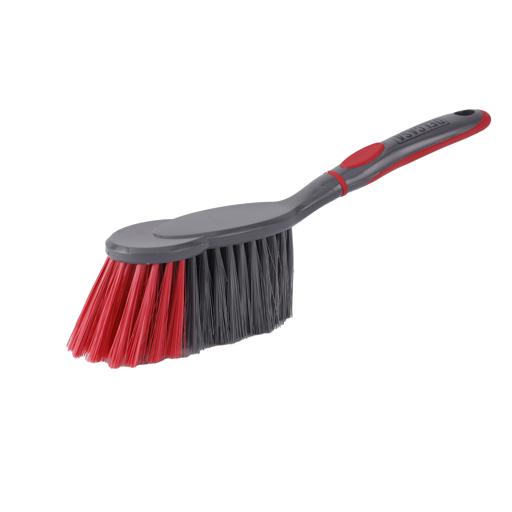 display image 8 for product Delcasa Dust Pan & Brush Set - Hand Broom With Synthetic Stiff Bristles - Broom Set Having Frayed