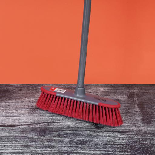 display image 1 for product Delcasa Broom With Handle - Indoor Sweeping Broom Brush - The Perfect Indoor Sweeping Kitchen Floor