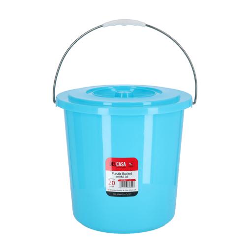 Red Color 100L Plastic Food Storage Buckets With Lids And Handle