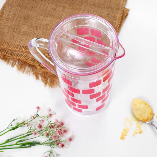 display image 5 for product Delcasa 1.8L Plastic Water And Juice Jug - Multi-Purpose Jug With Tight Lid For Water Picnic Juice