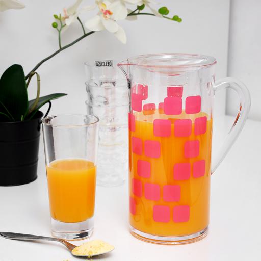 display image 7 for product Delcasa 1.8L Plastic Water And Juice Jug - Multi-Purpose Jug With Tight Lid For Water Picnic Juice