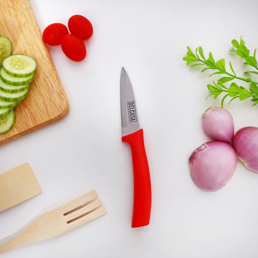 display image 1 for product 3.5" Fruit Knife, Stainless Steel Fruit Knife, DC1823 | Ultra Sharp Kitchen Knives | Perfect for Carving & Chopping | Best Kitchen Gift for Cooking Lovers & Chefs