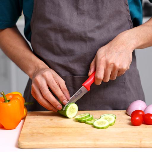 display image 2 for product 3.5" Fruit Knife, Stainless Steel Fruit Knife, DC1823 | Ultra Sharp Kitchen Knives | Perfect for Carving & Chopping | Best Kitchen Gift for Cooking Lovers & Chefs