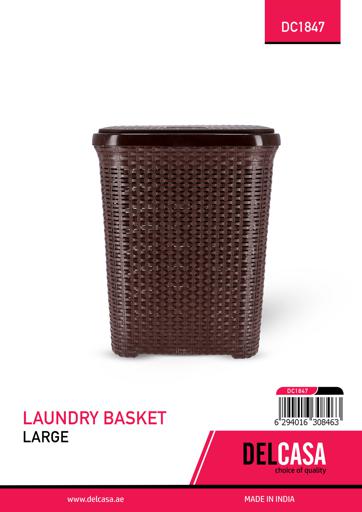 display image 8 for product Square Laundry Basket, Portable Handles, Lid Hamper, DC1847 | Scratch & Bumper Free | Tough Lid | Multifunctional | Suitable for Bedroom, Bathroom, Laundry & More