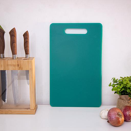 Delcasa Plastic Cutting Board - Non-Toxic Cutting Board with Non-Slip Base  - Perfect for Fruits & Vegetables, Hanging Hole for Easy Storage