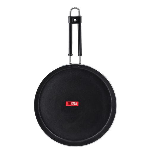 display image 6 for product 27cm Aluminum Nonstick Tawa, Thick Base, DC1911 | Durable Material with Ergonomic Handle | Ideal for Roti, Chapati, Dosa, Pancake, Omelette, Paratha & More