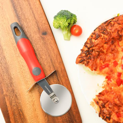 Stainless Steel Pizza Cutter - Pizza Cutter Wheel Slicer with Non Slip  Handle, Super Sharp and Durable Blade Ideal for Pizza, Pies, Waffles and  Dough Cookies - Easy to Use and Clean 