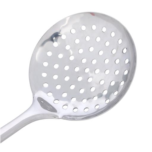 display image 3 for product Stainless Steel Skimmer with PP Handle, DC1936 | Built-In Hang Hole & Comfortable Grip Handle | Durable Food Grade Strainer Spoon For Draining & Frying