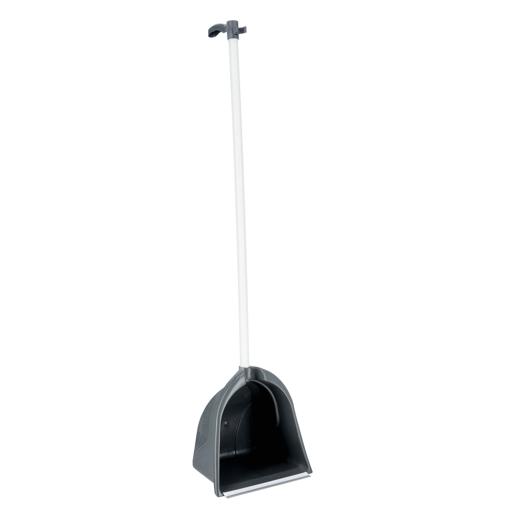 Rotatable Broom and Dust Pan Cleaning Set Dustpan Combo Upright Stand Up  Black