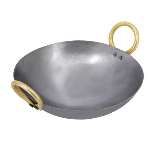 Stainless Steel Heavy Bottom Kadhai/ Deep Fry Pan Round Bottom