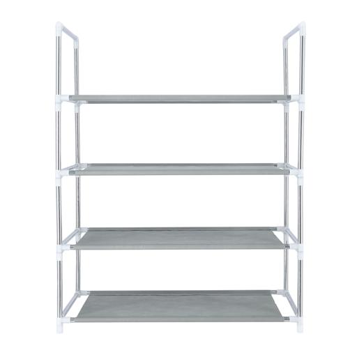 4 Layer Shoe Rack, Iron and Non-Woven Fabric Rack, DC2003 | Modern Design Storage Rack | Organize up to 18 Pairs | Easy to Move & Space Saving Storage Rack hero image