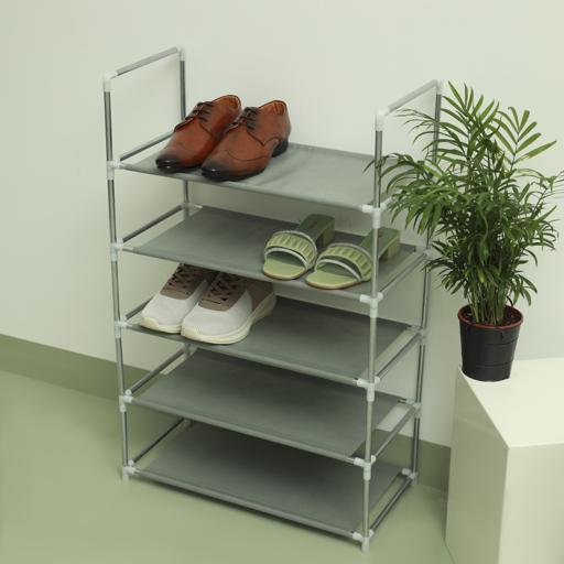 display image 4 for product 5 Layer Shoe Rack, Iron & Non-Woven Fabric, DC2004 | Easy To Move & Space Saving | Modern Design, More Storage Space | Easy To Assemble