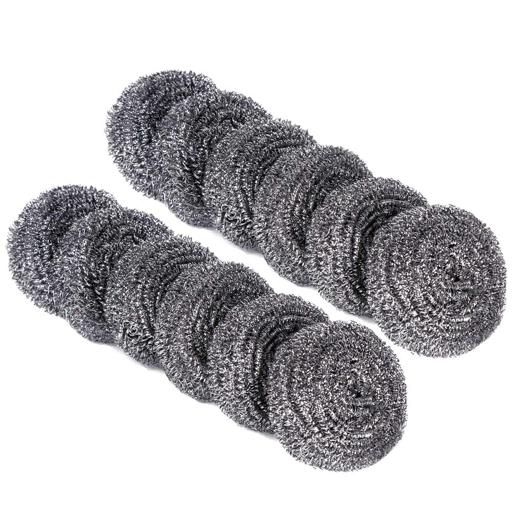 Best 12Pcs Scourer Steel Wool Scrubber - Steel Wool for Cleaning Dishes  Pans Pots Ovens Grills Stainless Steel Scrubber for Kitchen Sinks Cleaning  Steel Wool Pads Metal Scrubber 