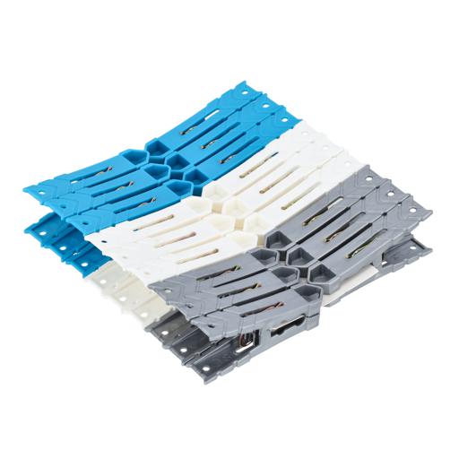display image 7 for product 18 Pcs Plastic Cloth Clip, Reusable, DC2025  | Laundry Clothes Pins Clips with Springs | Attractive Clothes Drying Line Pegs for Kitchen Outdoor Trip | Air-Drying Clothing Pin Set