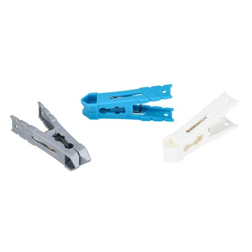 display image 5 for product 18 Pcs Plastic Cloth Clip, Reusable, DC2025  | Laundry Clothes Pins Clips with Springs | Attractive Clothes Drying Line Pegs for Kitchen Outdoor Trip | Air-Drying Clothing Pin Set