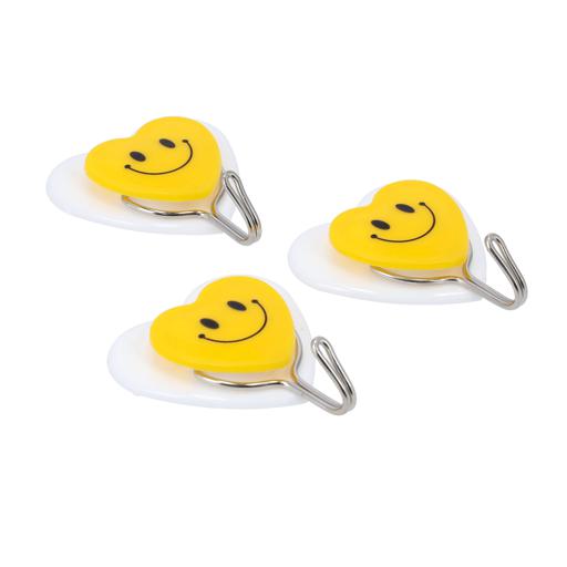 display image 0 for product 3 Pcs Clip Hook, DC2032 | Self Adhesive Wall Hook | Heavy Duty Waterproof For Bathroom, Kitchen, Coat, Towel, Robe Hanger 