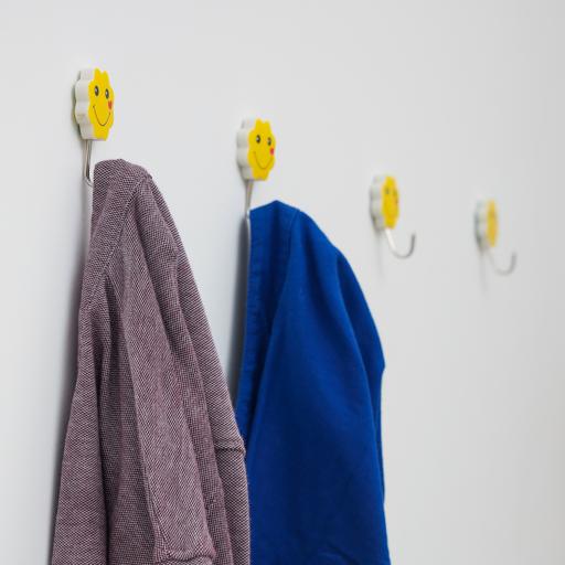 Reusable Wall Hooks Adhesive Hanging Robe Windows Utensils Folding Coat  Hook Gold 