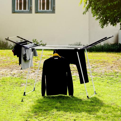 display image 1 for product Cloth Dry Stand, 18m Drying Space, DC2055 | Drying Rack for all Types of Cloths  | Hang Your Clothes Freely or With Hangers | Easy Folding Sturdy
