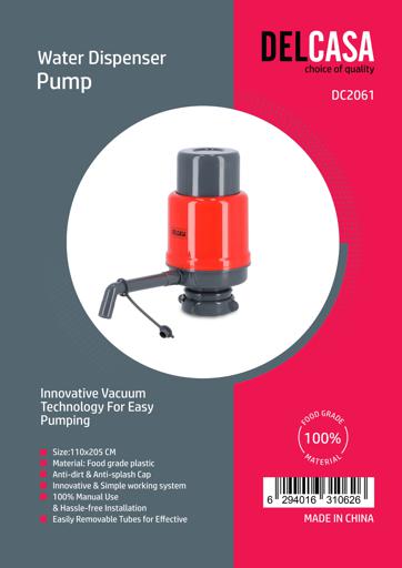 display image 10 for product Water Dispenser Pump With Vacuum Technology, DC2061 | Food Grade Plastic Material | Manual Use | Removable Tubes | Anti-Dirt & Anti-Splash | 110x205cm