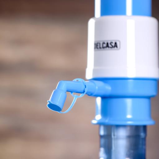 display image 1 for product Water Dispenser Pump with Vacuum Technology, DC2062 | Food Grade Plastic Material | Manual Use Pump with Removable Tubes | Anti-Dirt & Anti-Splash Cap