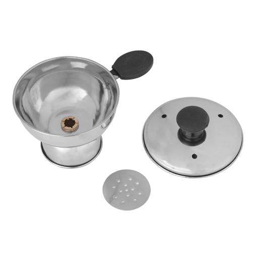 display image 7 for product Chiratta Puttu Maker, Satinless Steel, DC2065 | Use With Pressure Cooker | Heat-Resistant Bakelite Knob And Handle | Kitchen, Dining