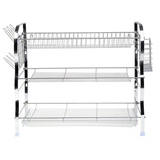 Dimension space 304 stainless steel double-layer wall-mounted dish rack  drain rack kitchen rack hanging
