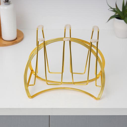 Kitchen Luxury Gold Cup Drying Rack Stand Iron Cup Drainer Holder Tree for  Coffee Mug Glasses