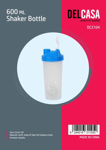 600ml Mixer Whey Protein Powder PP Shake Bottle Cup with Handle