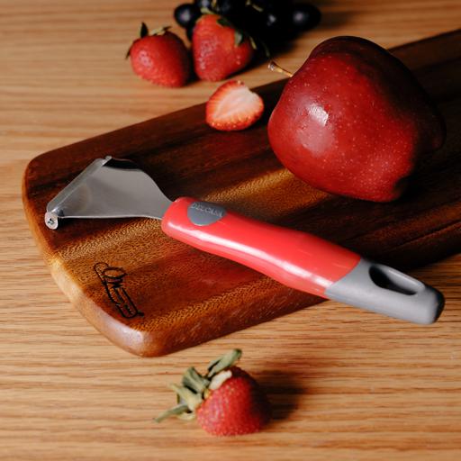 display image 3 for product Stainless Steel Triangle Peeler, DC2132 | Sharpe Stainless Steel Blade | Peeler With Non-Slip Handles For Apples, Carrots, Cucumbers, Potato & More