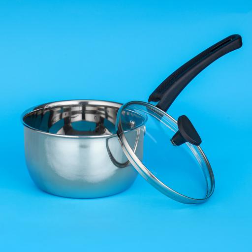 18CM Double Layer Steaming Pot Stainless Steel Saucepan with Steamer Sauce  Pan