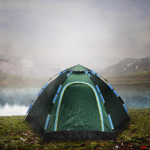 display image 1 for product Season Tent 6 Person, Backpacking Tent, DC2191| For 3 Season Waterproof, Lightweight, Practical Storage Space | Multiple Uses | Portable Windproof Double Layer for Cycling Hiking Camping