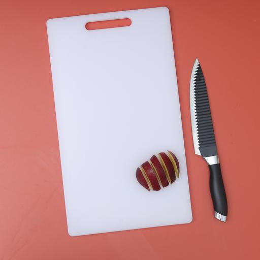 display image 2 for product Professional Cutting Board, Polyethylene Board, DC2239 | Non-Toxic, Non-Absorbent | Cutting Board with Non-Slip Base- Perfect For Fruits & Vegetables