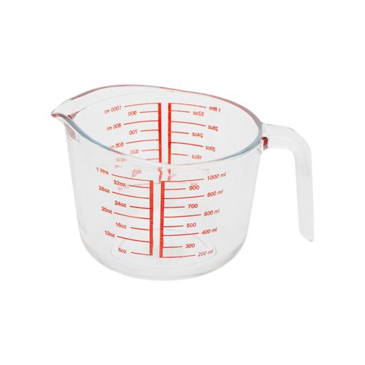 Measuring Jug with Handle, 1000ml/ 34oz Jug, DC2279 | Heat-Resistant Handle | Two Measurement Millimeter & Ounces | Measure Jugs, Mixing Mug for Bar Party Wine Milk Coffee Liquid hero image