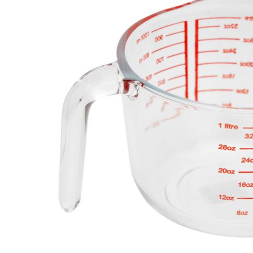 display image 8 for product Measuring Jug with Handle, 1000ml/ 34oz Jug, DC2279 | Heat-Resistant Handle | Two Measurement Millimeter & Ounces | Measure Jugs, Mixing Mug for Bar Party Wine Milk Coffee Liquid