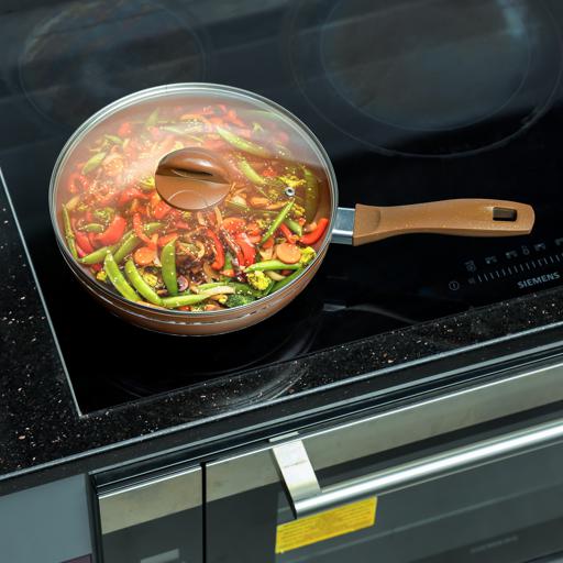 display image 8 for product Delcasa 28CM Wok Pan with Lid