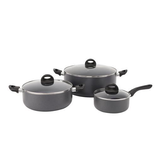 display image 14 for product Delcasa 8Pcs Marble Coated Non Stick Cookware Set