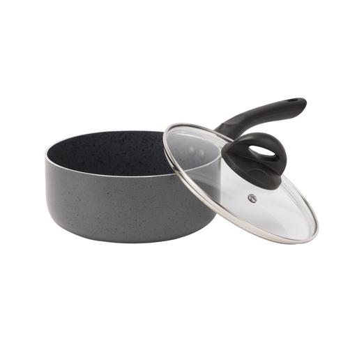 display image 16 for product Delcasa 8Pcs Marble Coated Non Stick Cookware Set