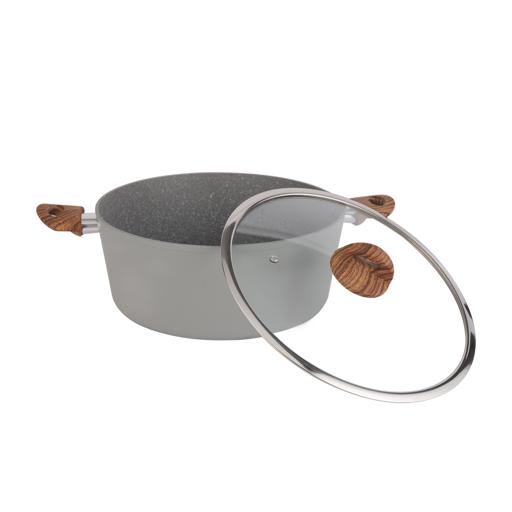 display image 7 for product Delcasa 10Pcs Marble Coated Non-Stick Cookware Set