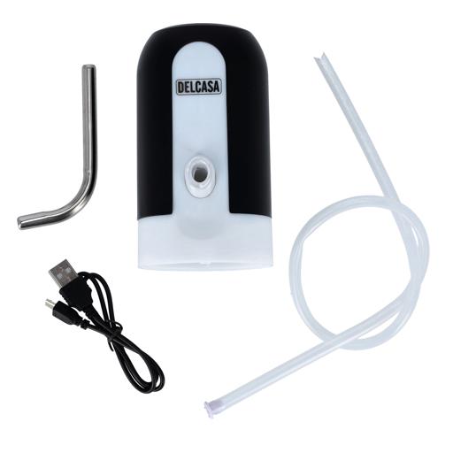 display image 5 for product Automatic Rechargeable Water Pump, USB Cable, DC2349 | One-Touch Button Water | 1200mAh Powerful Battery | No Water Leakage | Rust-Proof, Stainless Steel Pipe