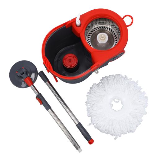 display image 13 for product Spin Easy Mop with Steel Drum, Microfiber Mop Head, DC2358 | 360 Rotating Mop Plate | Adjustable Height | Ideal for Use in Mopping the Kitchen, Bathroom, Lobby, Car, Bedroom