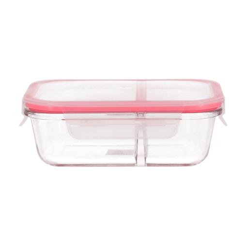 Pyrex MealBox Glass Food Storage Container, 2 Compartments, 3.4