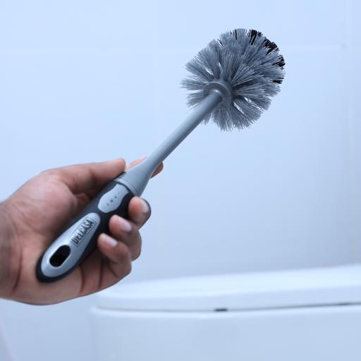 display image 2 for product Toilet Brush, Premium Quality Cleaning Brush, DC2403 | Easy Storage with Comfortable Handle | Compact Round Shape Design Toilet Cleaner