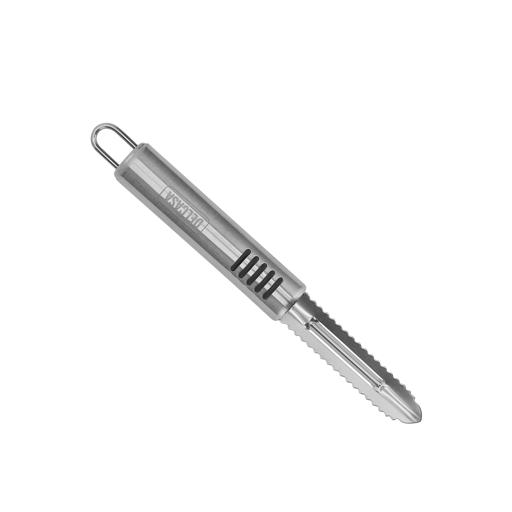 display image 5 for product Stainless Steel Fish Peeler with TRP Handle, DC2419 | Fish Peeler for Chef | Cooking Utensils Sea Food Beauty Tools | Fish Scale Scraper | Professional Fish Skin Remover