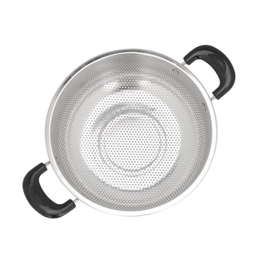 display image 0 for product Stainless Steel Strainer Basket, Sieve with Handle, DC2444 | Fine Mesh Rice Strainer for Kitchen Sink | Food Washing Draining Pasta Spaghetti Rice Salad Vegetable