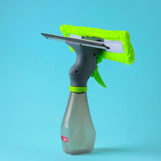 Car Window Cleaner Squeegee With Refillable Spray Bottle For Home