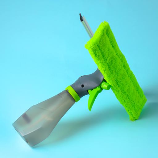 Multipurpose Window Squeegee Cleaner: Microfiber Scrubber With