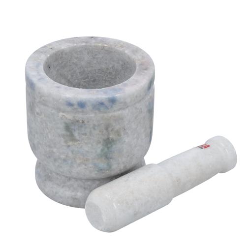 display image 6 for product Marble Grinding Bowl, Durable Marble Hand Mixer, DC2453 | Marble Pestle and Mortar Set | Ideal for Herbs, Spices, Ginger, Garlic Grinder & Crusher
