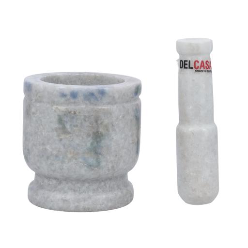 display image 5 for product Marble Grinding Bowl, Durable Marble Hand Mixer, DC2453 | Marble Pestle and Mortar Set | Ideal for Herbs, Spices, Ginger, Garlic Grinder & Crusher